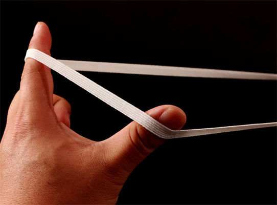 7mm Kulak Askısı Elastik Kordon Şerit Bardak Maskesi İçin Düz Streç Kordon 5rib