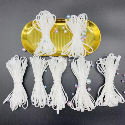 Spandex Naylon Yuvarlak Elastik Kulak Askısı Halat Kordon Dize Bant Bant 2.5mm 3mm 4mm 5mm 6mm