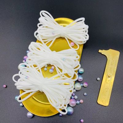 Cerrahi Yüz Maskesi Elastik Kulak Halkası Uzunluğu 8 İnç 2,8 mm 3,0 mm