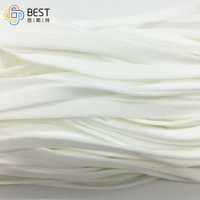 3.5mm 3mm Yumuşak Yuvarlak Elastik Kordon Yüz Maskeleri Bandı Kulak Askısı Beyaz İçin
