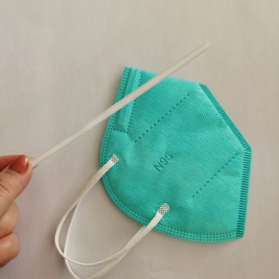 Yüz Maskesi İçin Çift Çekirdekli Burun Teli Köprü Plastik 3.5mm 5.0mm
