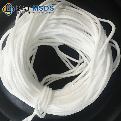 Tıbbi Yüz Maskesi Elastik Kordon Ve Dokuma Bandı Kulak Askısı Naylon Polyester Spandex Yuvarlak