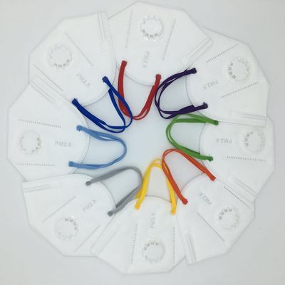 3ply Tek Kullanımlık Yüz Maskesi Elastik Kulak Döngüsü Malzemesi Renkli Düz Yuvarlak Elastik Halat