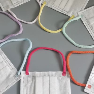 Spandex Naylon Kumaş Dizesinden Süper Yumuşak Elastik Kordon Kabarık Elastik Kordon 5mm 6mm