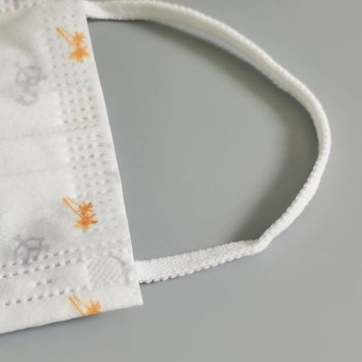 Naylon Yumuşak Kulak Halkası Askıları Polyester Elastik Kordon Tek Kullanımlık Maske Malzemesi 6mm