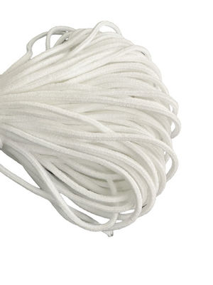2.5mm 3mm 1/8&quot; Kulak Askısı Tıbbi 3ply Yüz Maskesi İçin Yuvarlak Elastik Bant
