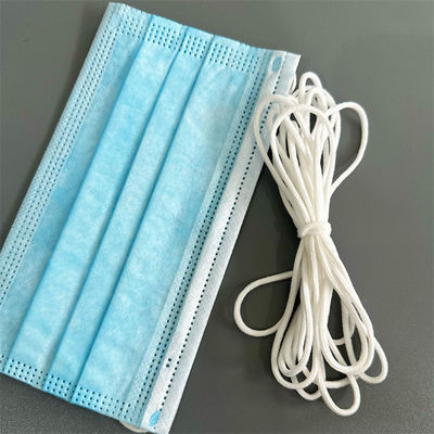 4mm 2.8mm 2mm 2.5 Mm 3mm Yumuşak Yuvarlak Elastik Kordon Bandı Beyaz Polyester