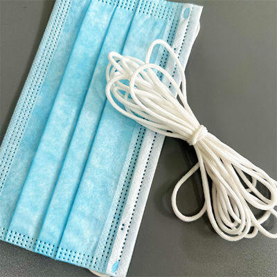 Spandex Naylon Beyaz Yuvarlak Elastik Kordon Halat Halat Bant Bant 2.5mm 2.8mm 3mm